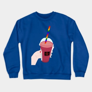 Salted Caramel Raspberry Ice Frappe in Pride Crewneck Sweatshirt